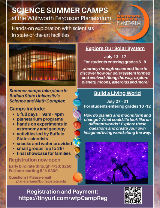 flyer for 2026 summer camps